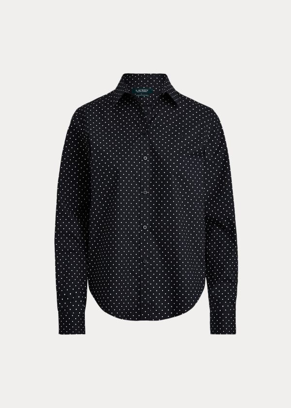 Women's Ralph Lauren Easy Care Polka-Dot Shirts | 842796RZC